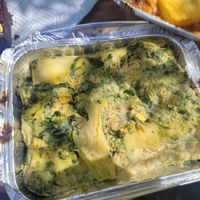 Broccoli, Spinach, and Tofu Cannelloni at Vegan Sweet Tooth in London