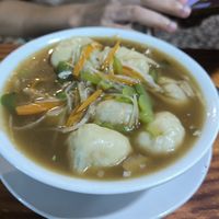 Veg momo soup at Tibet Kitchen  in Kerala