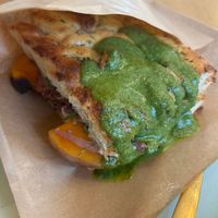 Focaccia mit Kürbis und Pesto at Carlo in Stuttgart