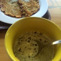 Housewife cooking at Valerijonas in Siauliai