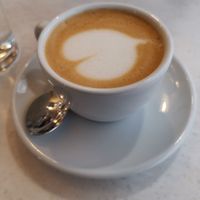 Cappuccino mit Sojamilch at Moyome in Krems An Der Donau