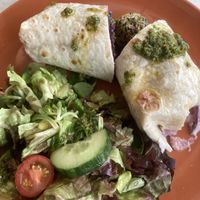 Sweet potato falafel wrap  at Moyome in Krems An Der Donau