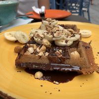 Vegan waffle at Moyome in Krems An Der Donau