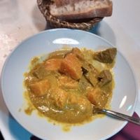 Seitan pumpkin curry @ Quebò Marketplace at Quebo Marketplace in Sitges