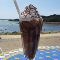Vegan chocolate milkshake at Dibble &Grub in Isles Of Scilly