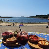 Vegan mezze + sangria at Dibble &Grub in Isles Of Scilly