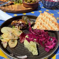 Vegan sharing board at Dibble &Grub in Isles Of Scilly
