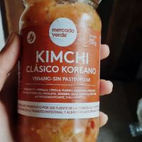 Vegan kimchi at Mercado Verde - Pacites Alberdi in Montevideo