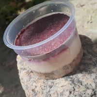 Raw vegan cheesecake, absolutely delicious at Mercado Verde - Pacites Alberdi in Montevideo