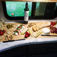 Homemade cheese board at Vromage Dairy-Free Cheese Shop in West Hollywood
