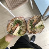 Sandwich of the day. Caprese ❤️🌱  at Vromage Dairy-Free Cheese Shop in West Hollywood