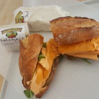 cheddar sandwich at Vromage Dairy-Free Cheese Shop in West Hollywood