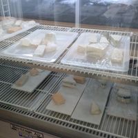 store display at Vromage Dairy-Free Cheese Shop in West Hollywood