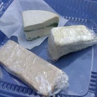 variety of cheeses at Vromage Dairy-Free Cheese Shop in West Hollywood