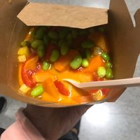 Red curry with rice at Hitzberger - Halle Lowenstrasse in Zurich