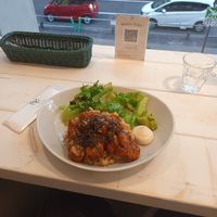 Rice and teriyaki vegan fried chicken at AIN SOPH.SENDAI in Sendai