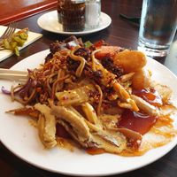 Love the sauce options at Vegegården in Malmo