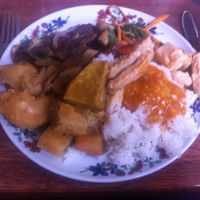 Plate full of 'meat'! So yummy at Vegegården in Malmo