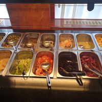Salad bar at Vegegården in Malmo