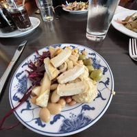 Kleine Vorspeise vom Buffet.  at Vegegården in Malmo