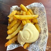 Fries with vegan mayo at House Of Fries in Amsterdam