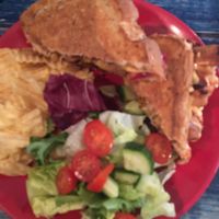 Bbq sausage toasted sandwich  at The Old Hardware Shop in Liverpool