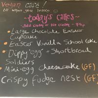 Cake menu   at The Old Hardware Shop in Liverpool