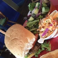 Burger with Slaw  at The Old Hardware Shop in Liverpool