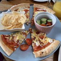 Kids margerita pizza at The Old Hardware Shop in Liverpool