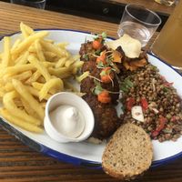 El plat vegà del dia  at Ona Beach Bar in Roses