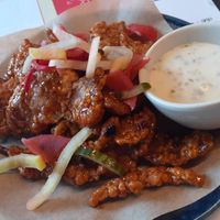 Vegan sweet chicken firecracker at Wagamama in Harrogate