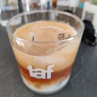 Freddo cappuccio soy at Taf Coffee in Athens