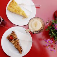 leckerer Kuchen at Eugens Bio Cafe Restaurant in Konstanz