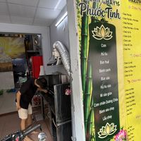 Menu   at Chay Phuoc Tinh in Ho Chi Minh