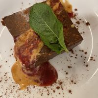 Chocolate cake  at Km.0 in San Sebastian