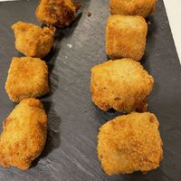 Mushroom croquettes  at Km.0 in San Sebastian
