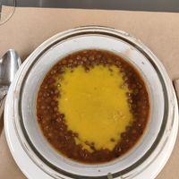 Lentejas con curry at Km.0 in San Sebastian