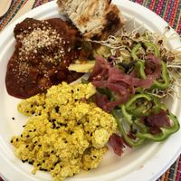 Vegan plate  at HōnestBar:Ibiza  in Ibiza