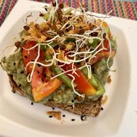 Avomato bread  at HōnestBar:Ibiza  in Ibiza