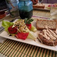 Delicious Vegan Burger! at HōnestBar:Ibiza  in Ibiza