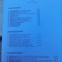 menu card at Gran Aladino in Corfu