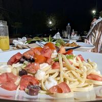 Greek pasta at Gran Aladino in Corfu