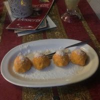 Carrot coconut truffles  at Gran Aladino in Corfu
