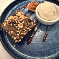 Vegan brownie   at The Palmichael  in Kettering