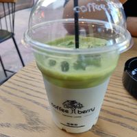 Soy matcha latte at Coffee Berry - Syngrou Fix in Athina