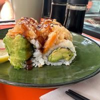 Avocado Yam Tempura Roll at Awesome Sushi in Port Coquitlam