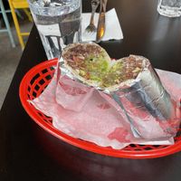 Tiny burrito  at Taqueria in Tel Aviv