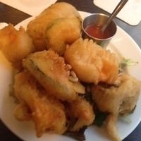 vegetable beignet at Brasserie LoLa in Paris
