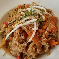 the (bit too salty) rice with veggies at Brasserie LoLa in Paris