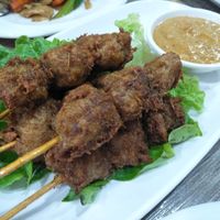 Satay skewer at Thai Vegetarian Food 泰國素食 in Kowloon